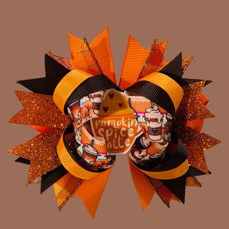 Spice Latte Fall Bow