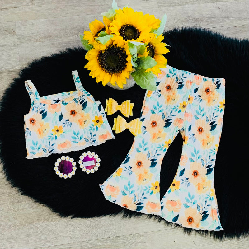 Peach & Yellow Floral Set