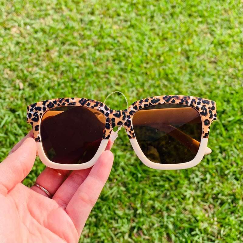 Beige Leopard Sunglasses