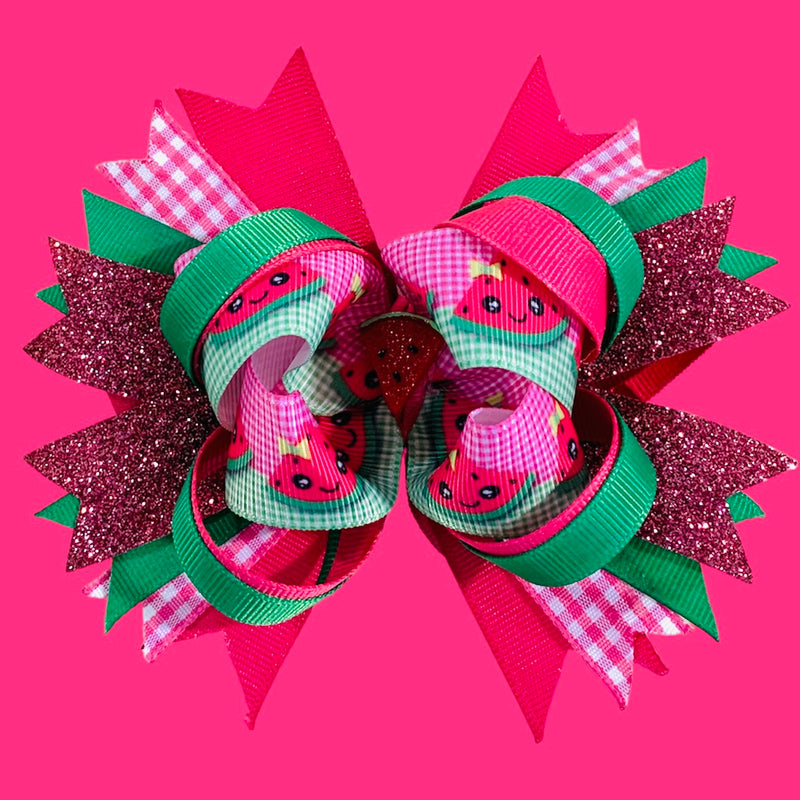 Melonface Hot Pink Bow