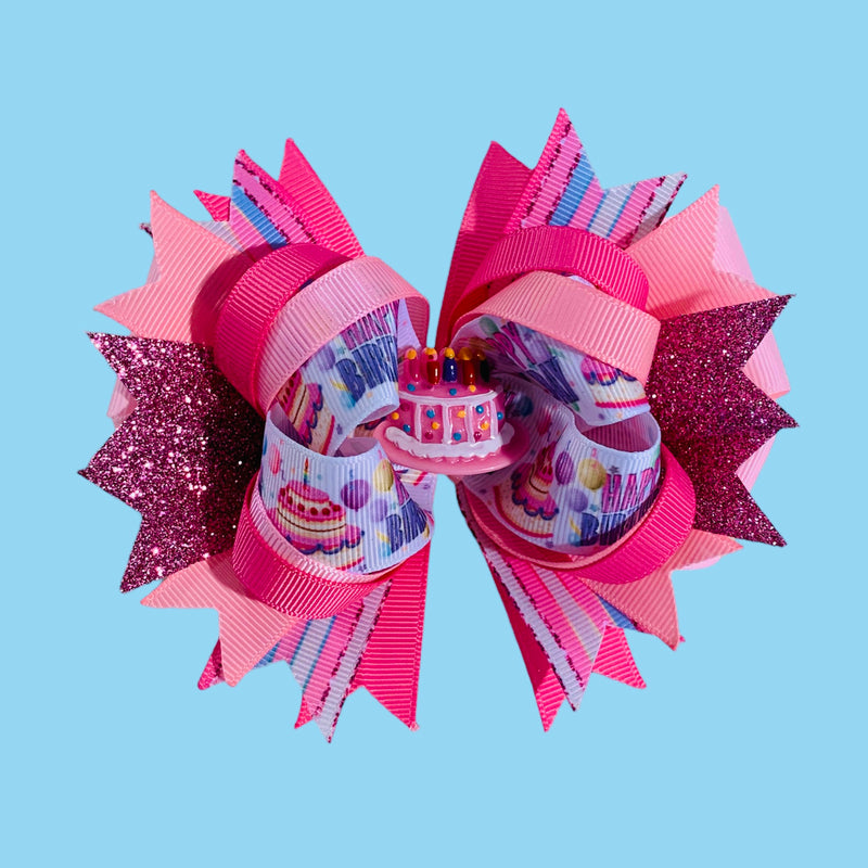 Pink B-DAY BOW