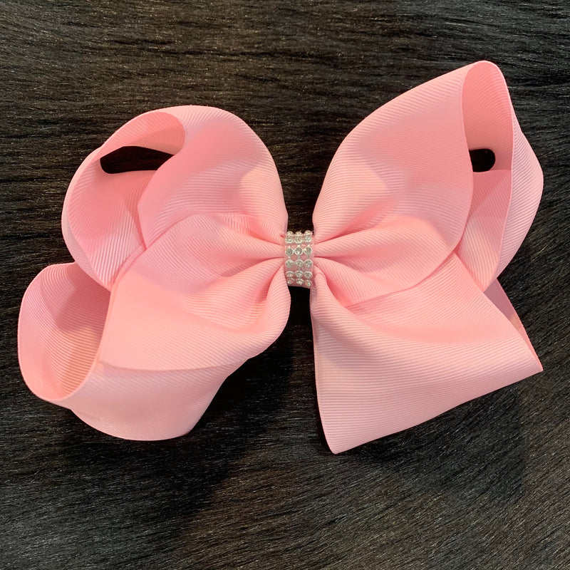 Light Pink Rhinestone Bow