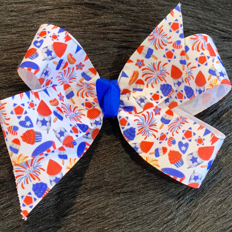 Large July Fourth Bow