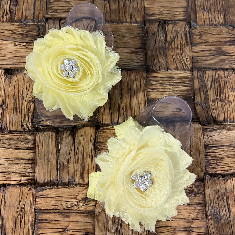 Yellow Shabby Footless Sandals