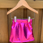 Fuchsia Metallic Skirt