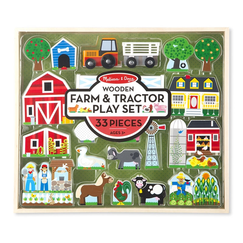Wooden Farm & Tractor Play