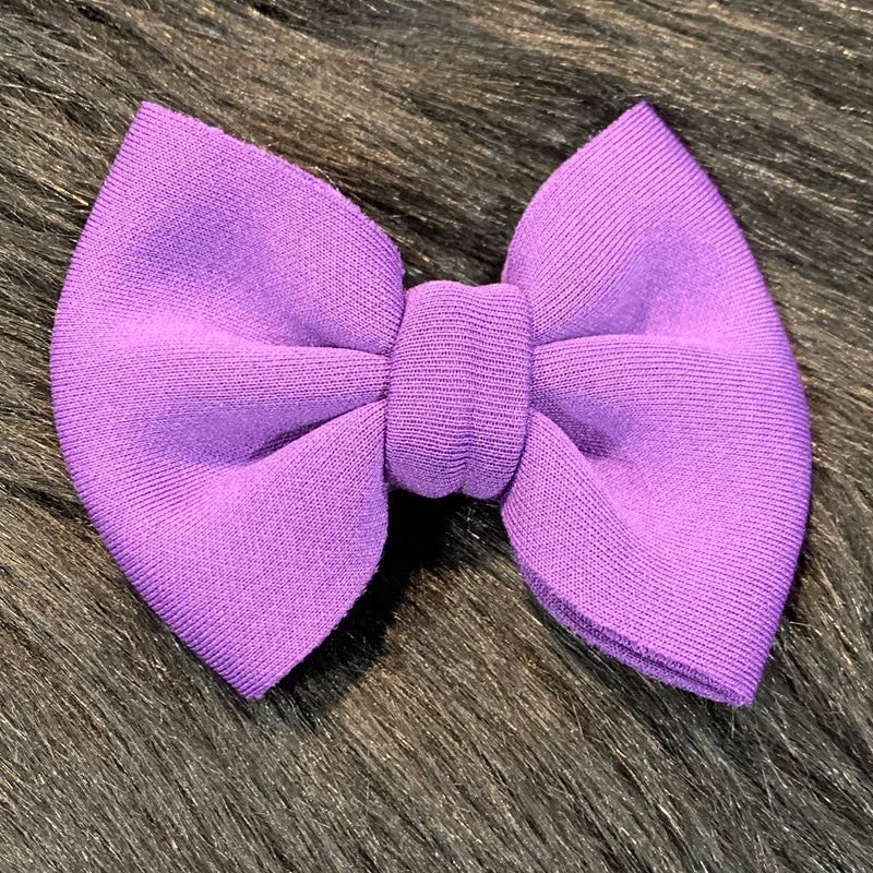 Purple Puff Piggie Hair Bow
