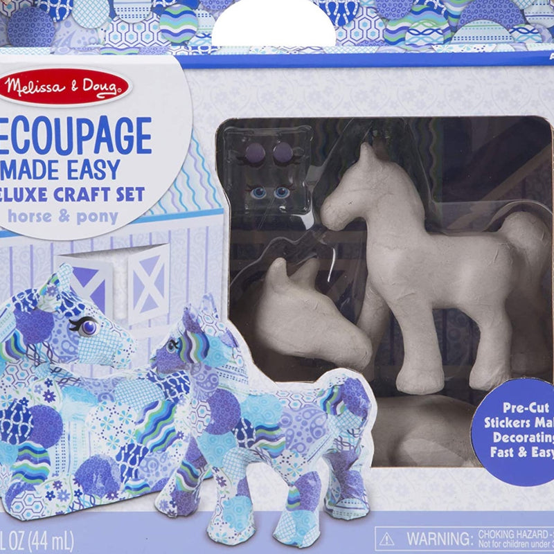 Decoupage Made Easy Deluxe Craft Set-Horse & Pony