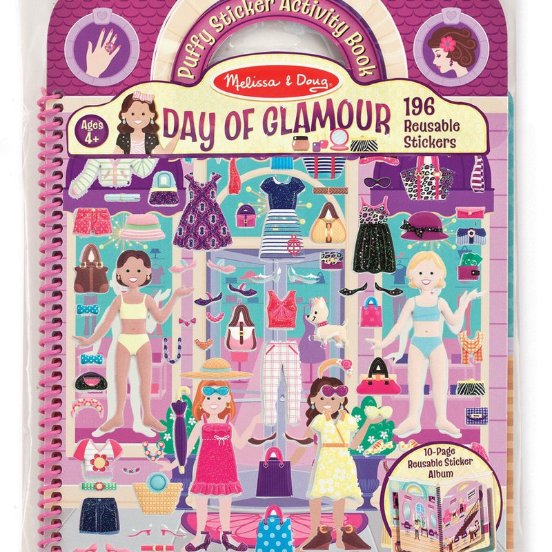 Deluxe Puffy Sticker Album-Day of Glamour