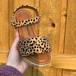 Cheetah Wedge Sandals