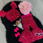 Fuchsia Sequin Outfit