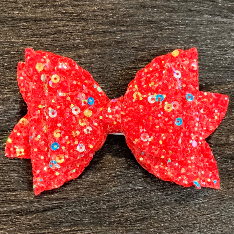 Red Glitter Bow