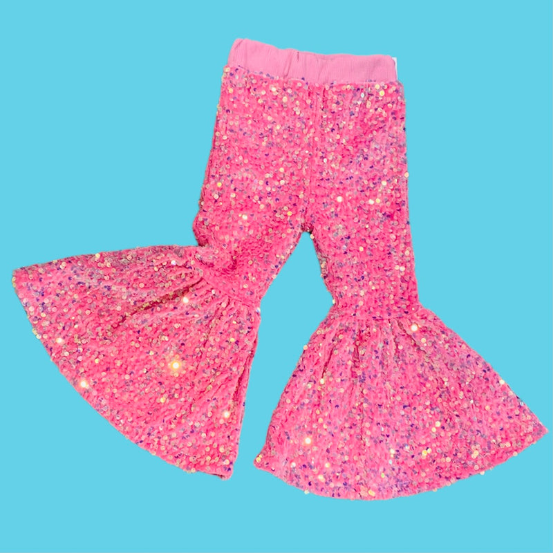Pink Violet Sequin Pants