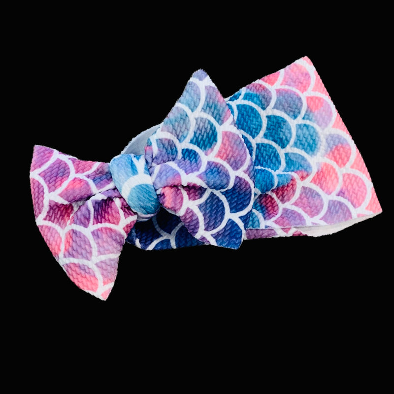 Mermaid Scale Bow Headwrap